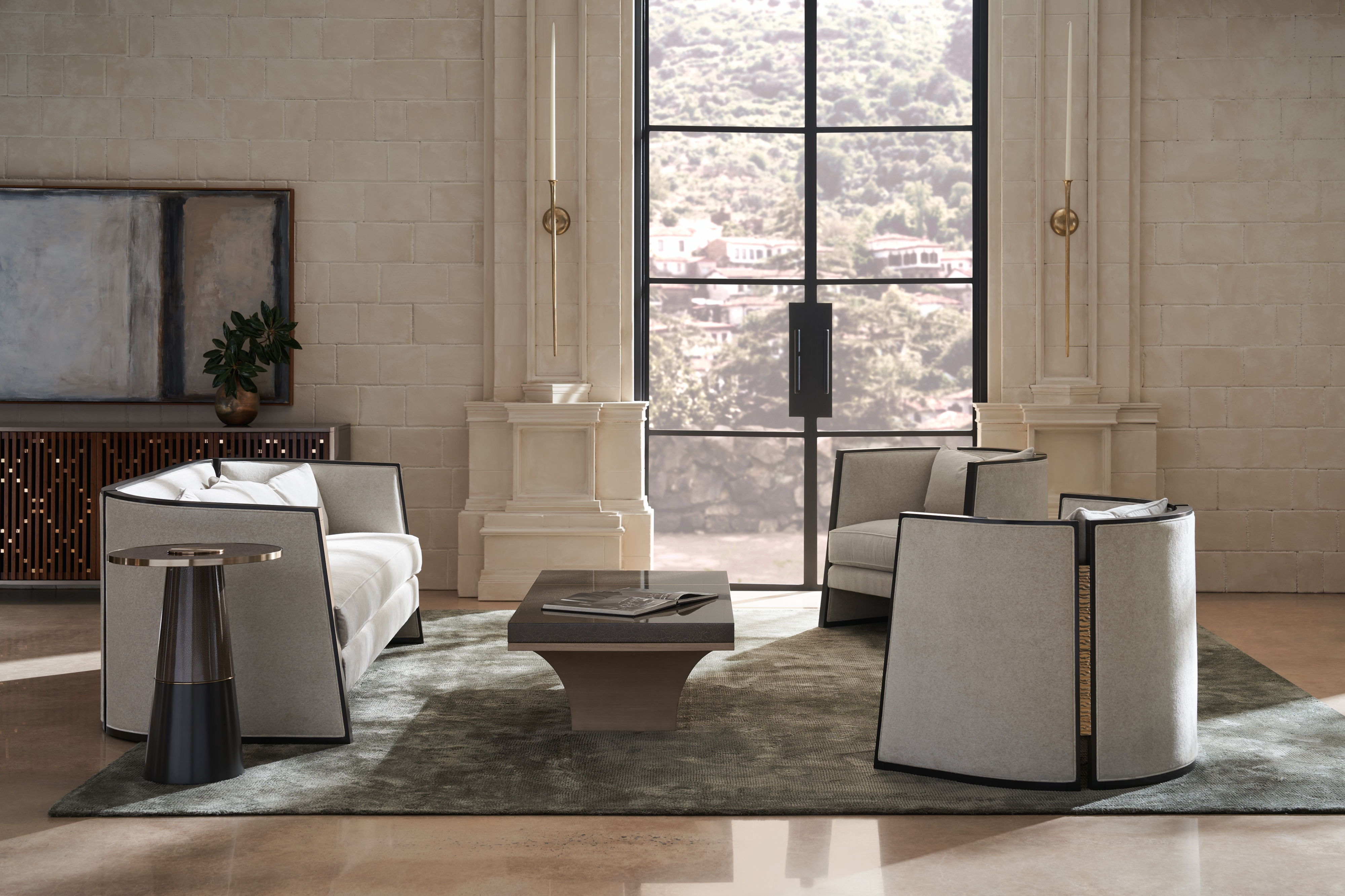 Caracole Caracole Upholstery Cut Away Sofa