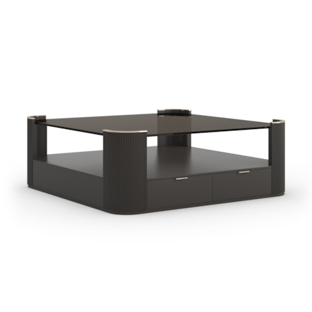 Love Square Cocktail Table-Dark Chocolat