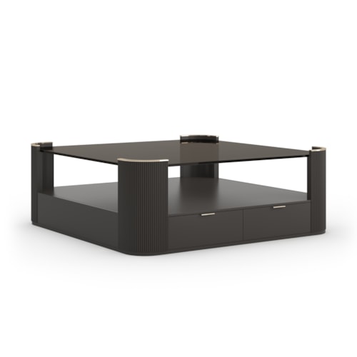 Love Square Cocktail Table-Dark Chocolat