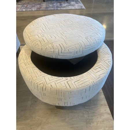 Small Round Storage Ottoman