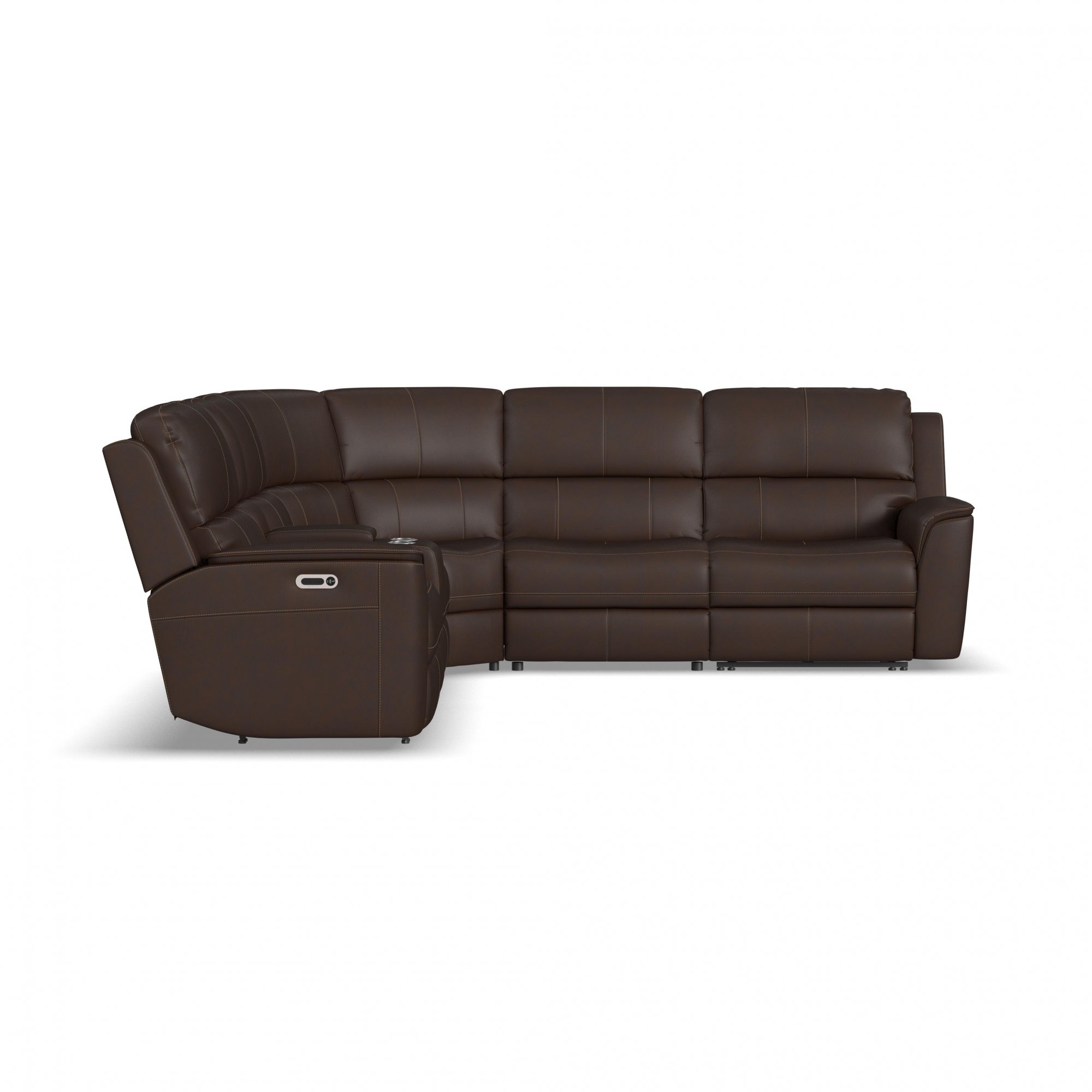 Pwr Recl Sectional w/Heat/Massage/HR/Lumbar