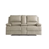 Bassett Club Level - Parsons Leather Power Loveseat