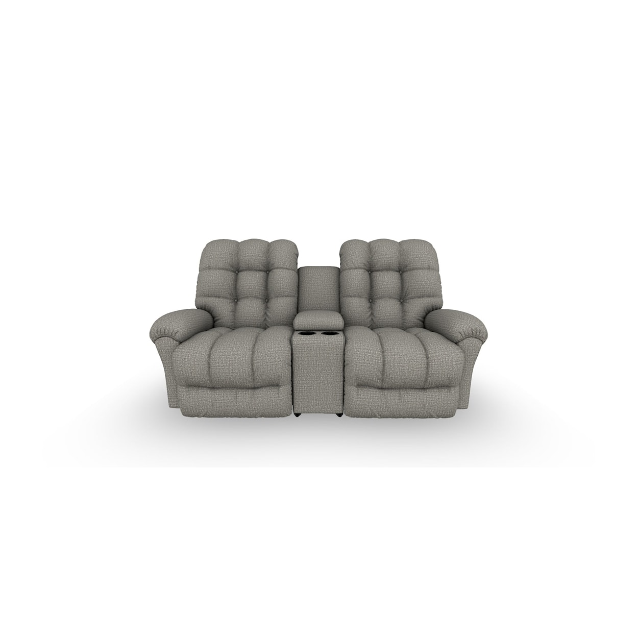 Best Home Furnishings Corey MANUAL ROCKER LOVESEAT W/CONSOLE