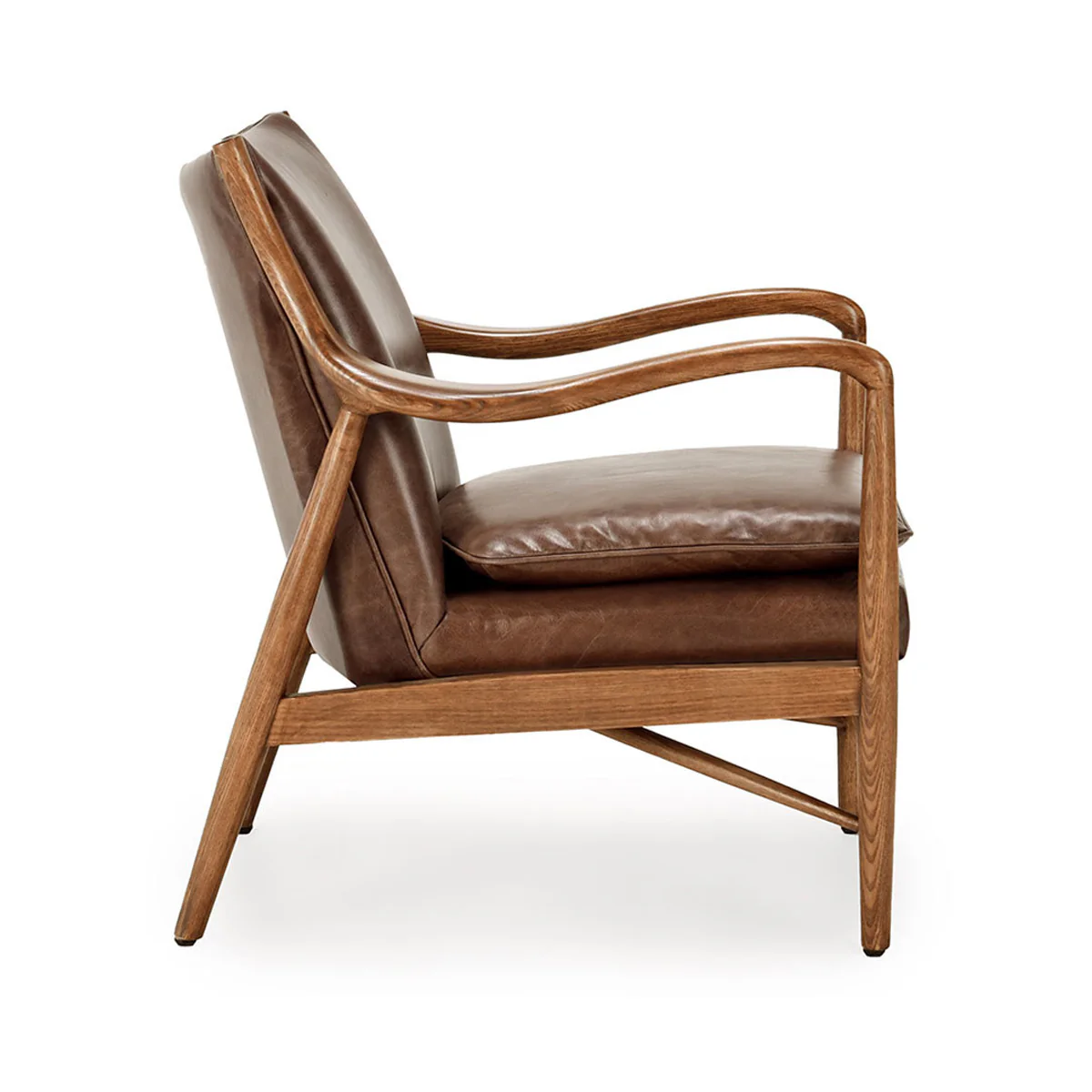 Club Chair Barrel Brown