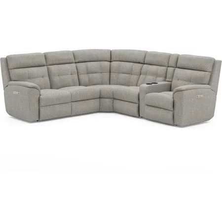 Power Reclining Sectional w/HR