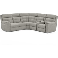 Power Reclining Sectional w/HR