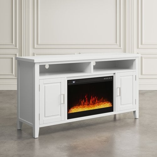 Fireplace with Crystal Display