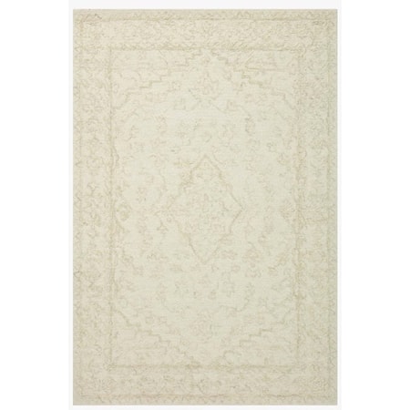 7''9' x 9''9' WHITE / GREY RUG