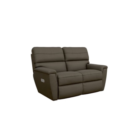 Power Reclining Loveseat w/ Headrest &amp; Lumbr