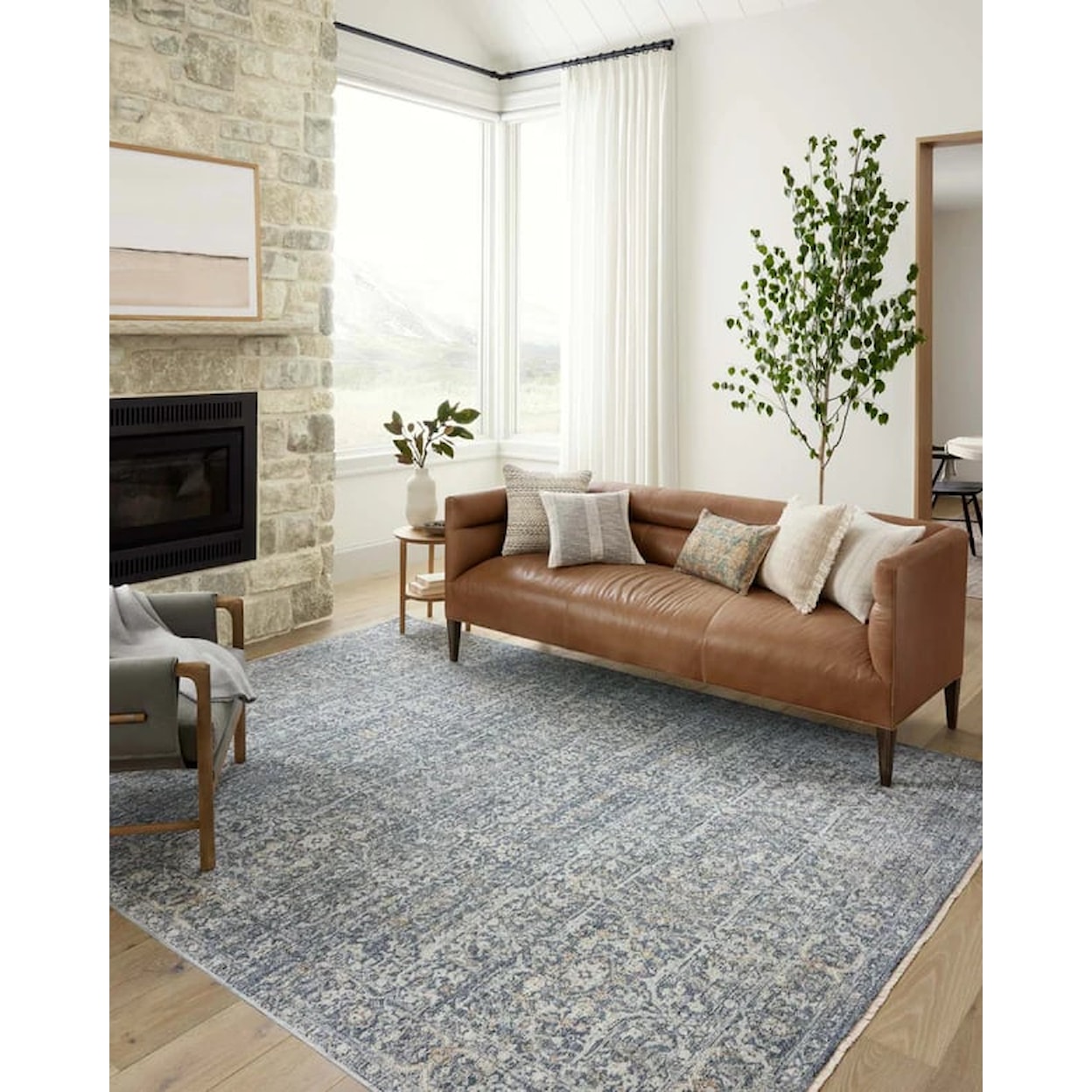 Loloi Rugs Blake 6'7'' x 9'10'' DENIM / TAUPE