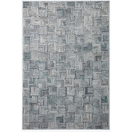 7'9" x 9'9  Artic Blue Rug