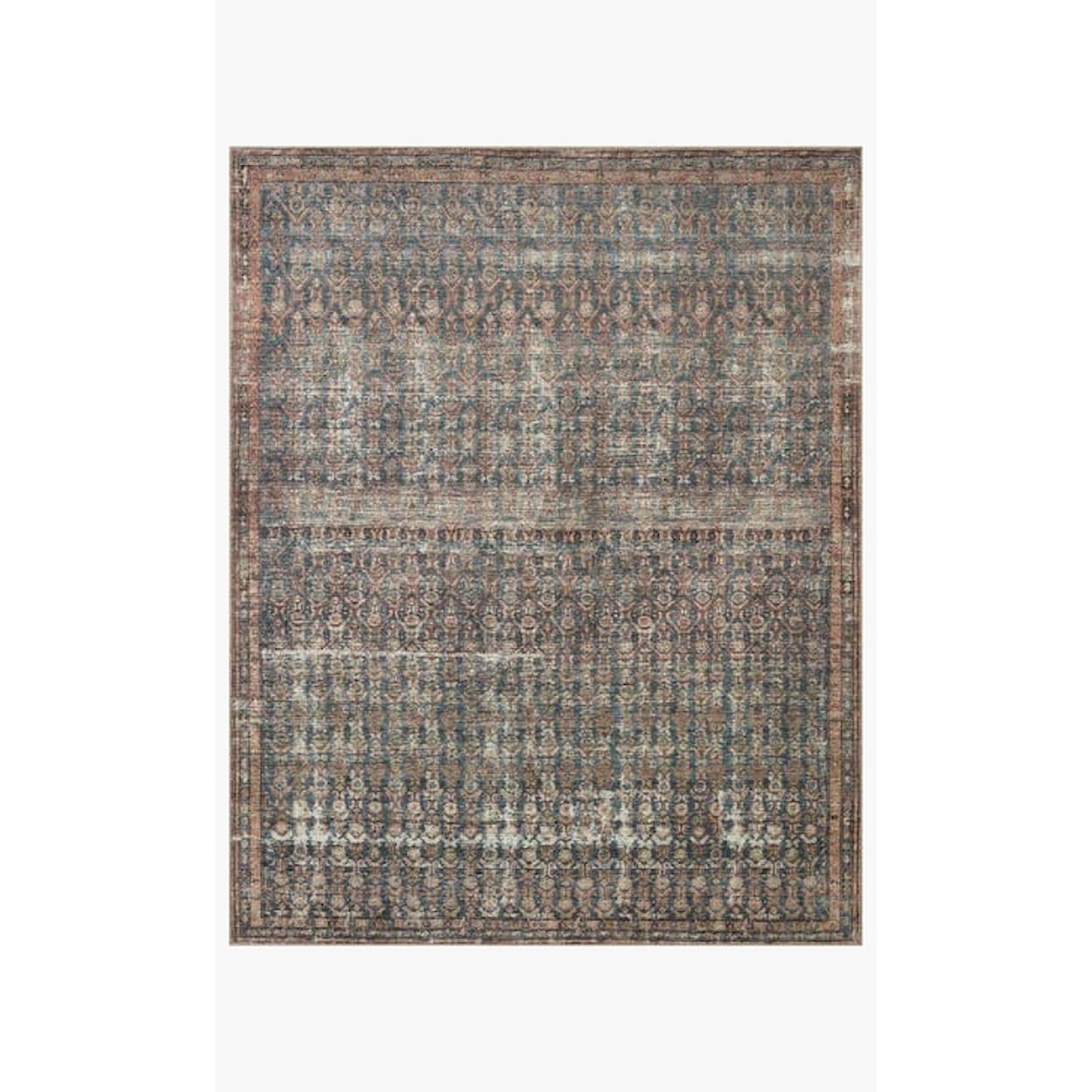 Loloi Rugs Billie 8'6" x 11'6" OCEAN / BRICK