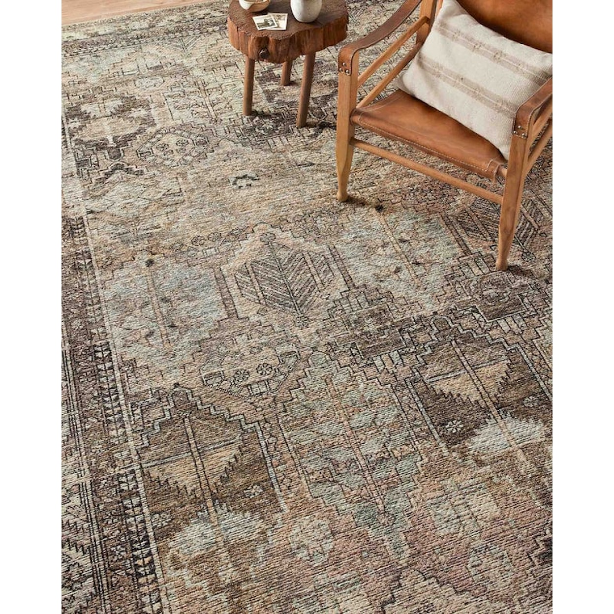 Loloi Rugs Billie 8'6" x 11'6" AQUA / RUST