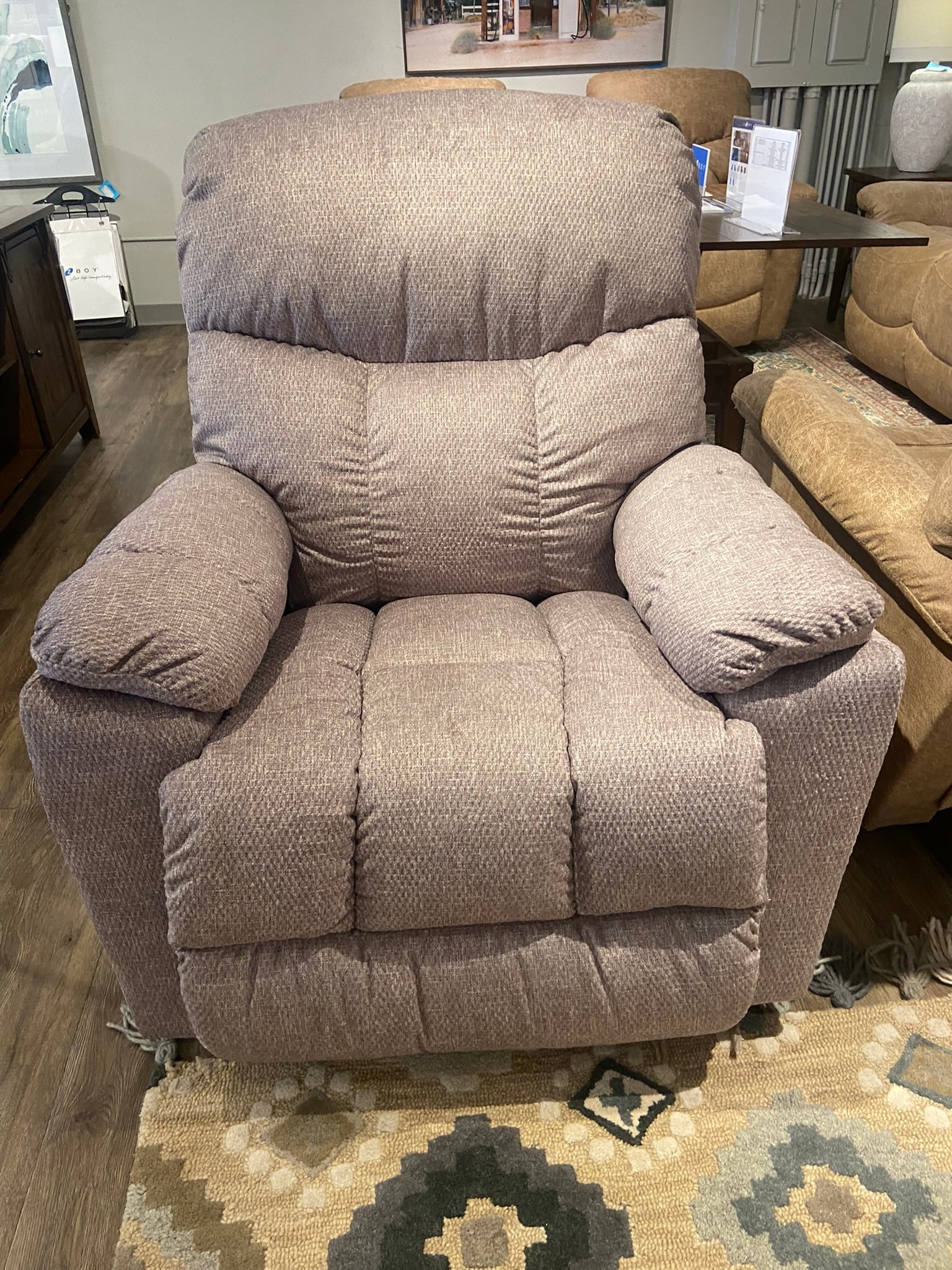 Power Rocking Recliner w/ Headrest &amp; Lumbar