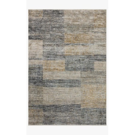 7'10" x 10' Grey / Gold Rug