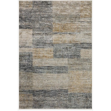 7'10" x 10' Grey / Gold Rug