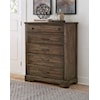 Vaughan Bassett Cool Rustic 5 Drawer Chest