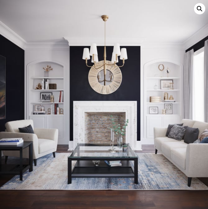 Customizable Glass Top Cocktail Table