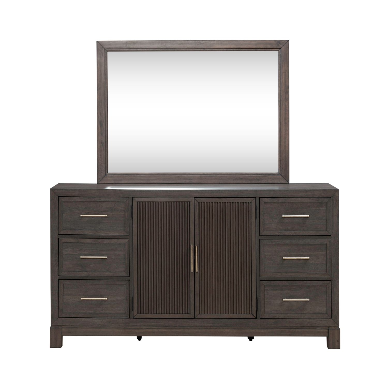 Liberty Furniture Modern Edge Dresser and Mirror Set