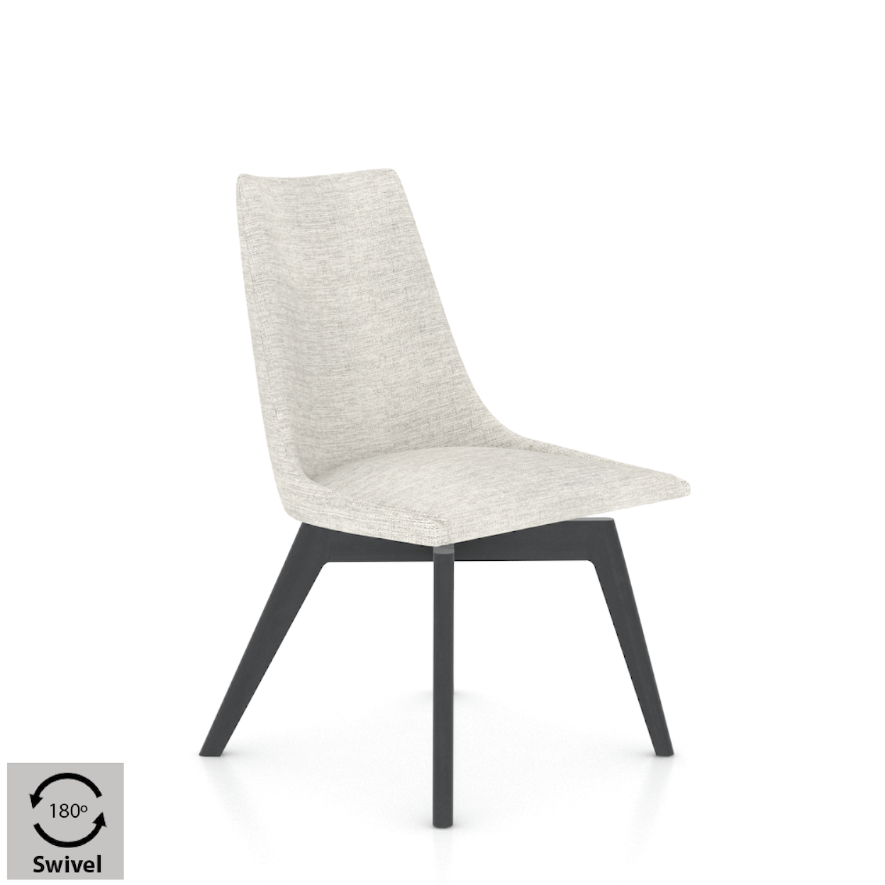 Canadel Downtown Customizable Upholstered Swivel Side Chair