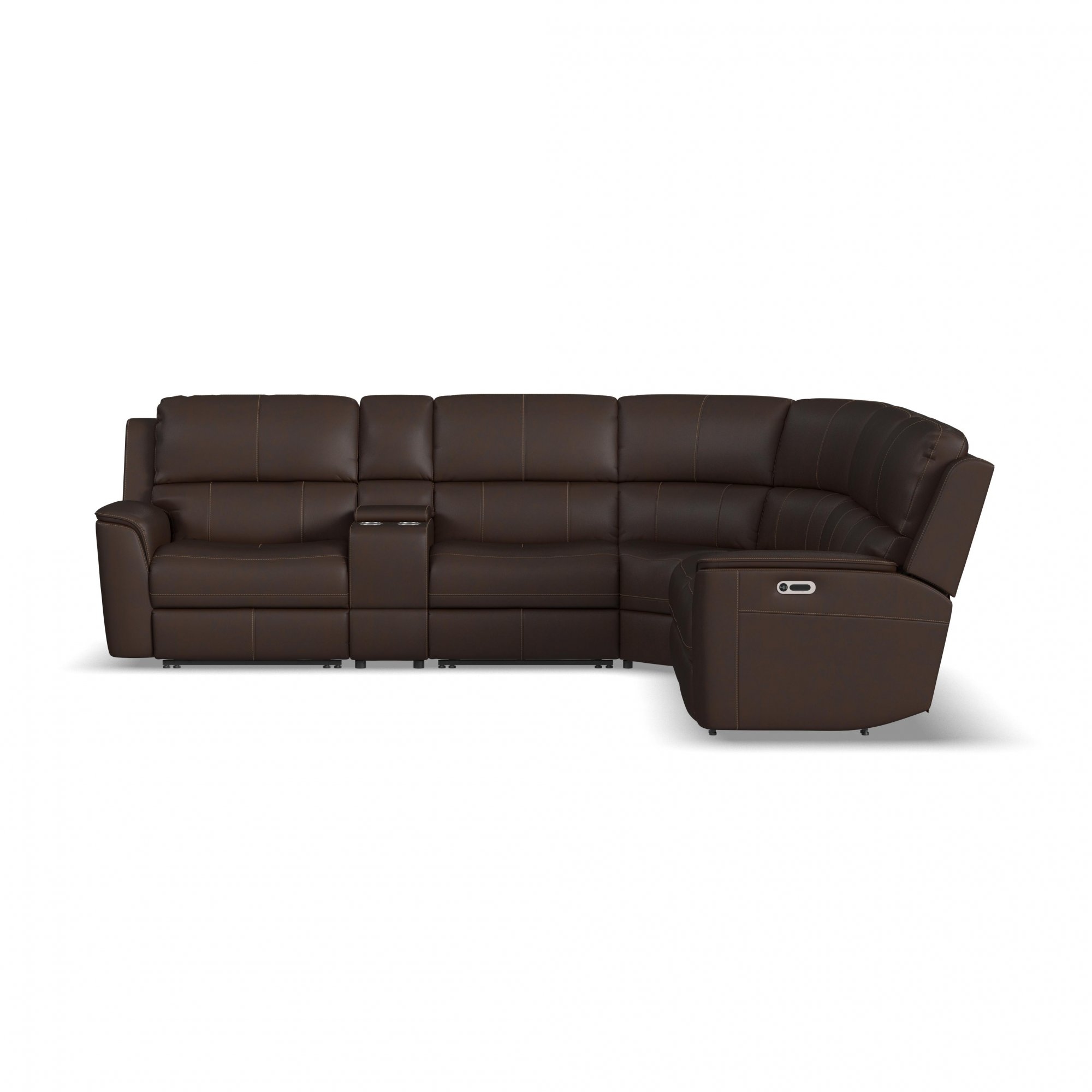 Pwr Recl Sectional w/Heat/Massage/HR/Lumbar
