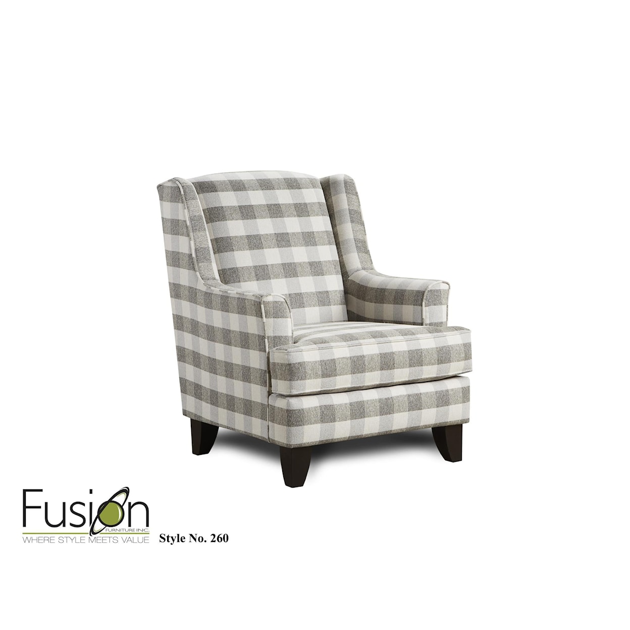 Fusion Furniture 4480-KP BASIC WOOL (REVOLUTION) Accent Chair