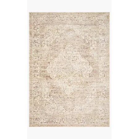 7'10" x 10' Ivory / Berry Rug