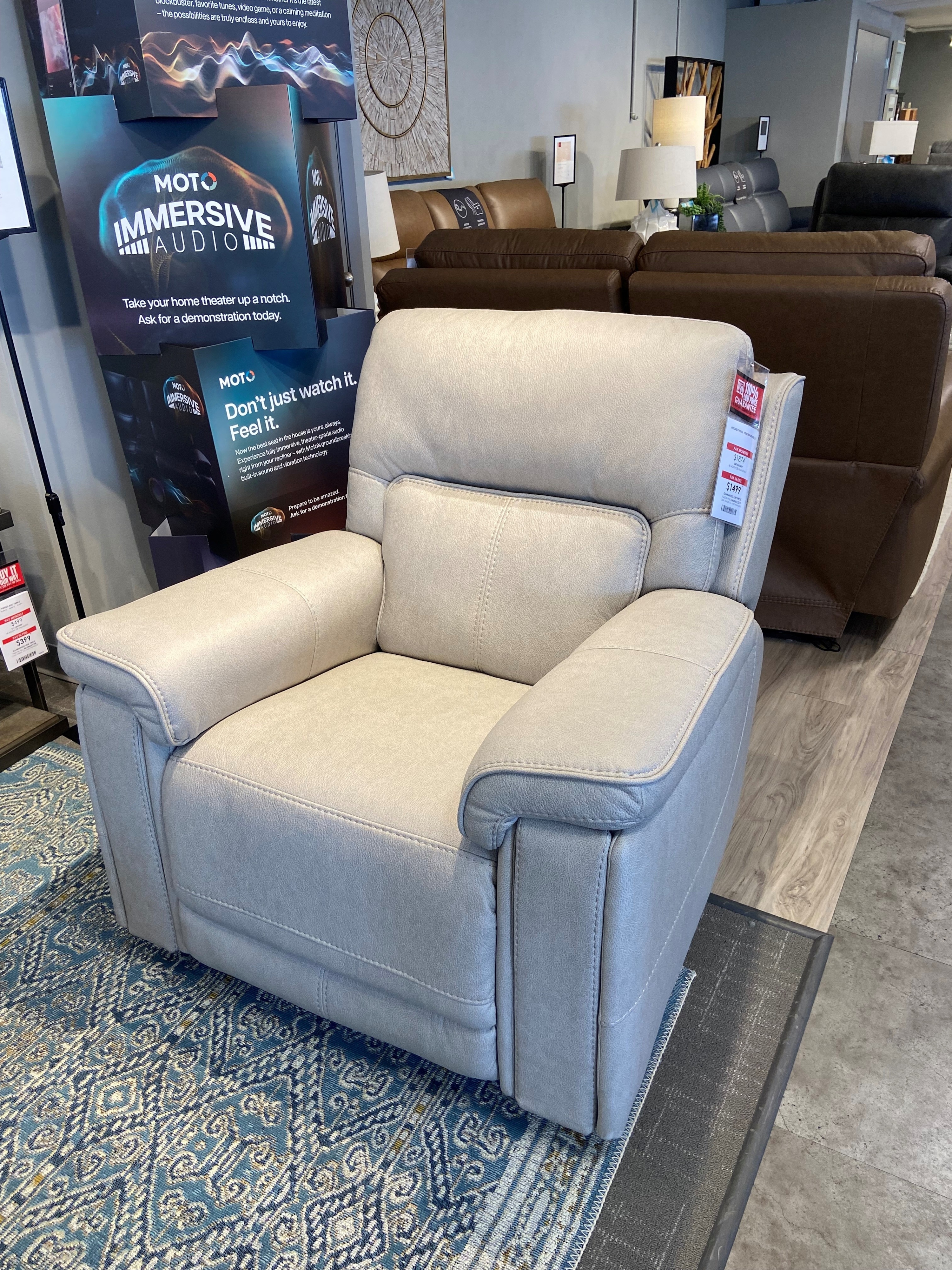 Power Rocker Recliner with Heat &amp; Massage