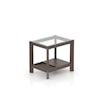 Canadel Accent Customizable Glass Top End Table
