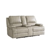 Bassett Club Level - Parsons Leather Power Loveseat