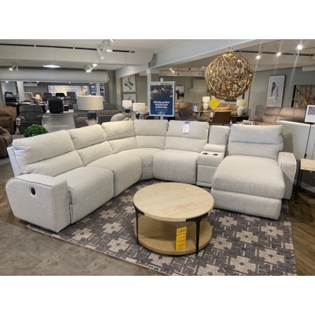 Manual Reclining Sectional w/Chaise