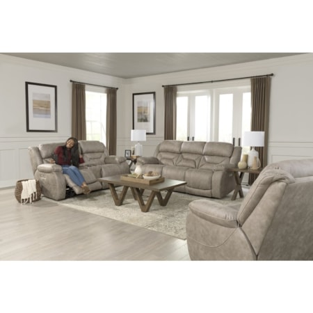 Double Reclining Power Sofa