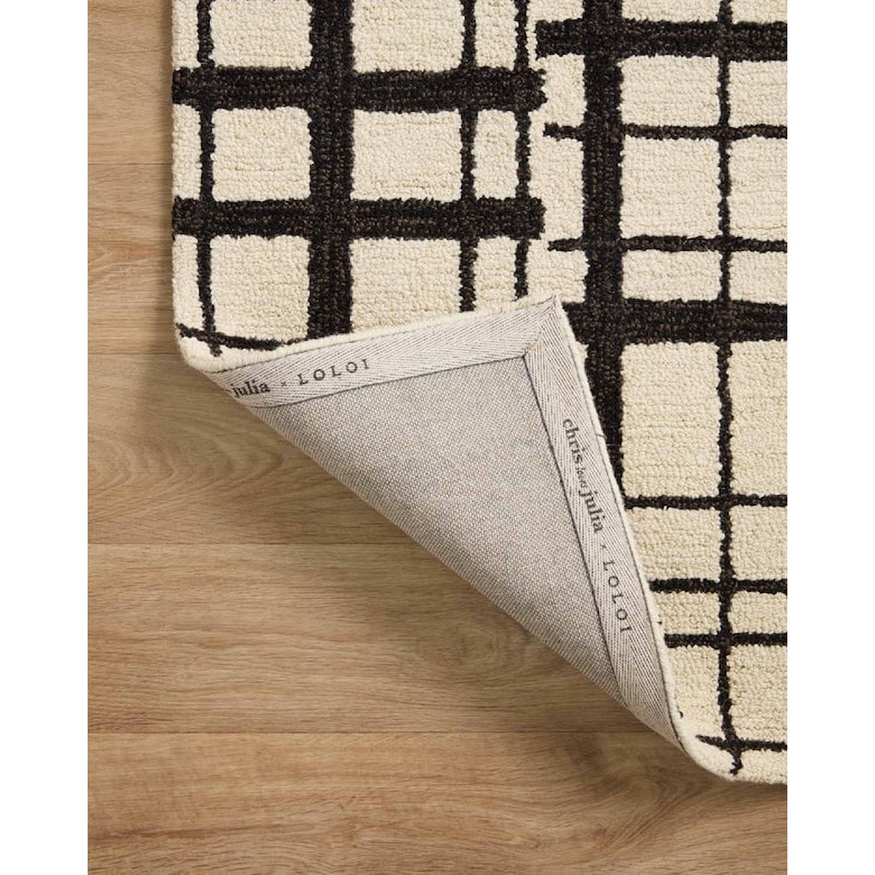 Loloi Rugs Polly 7'9" X 9'9" Black / Ivory