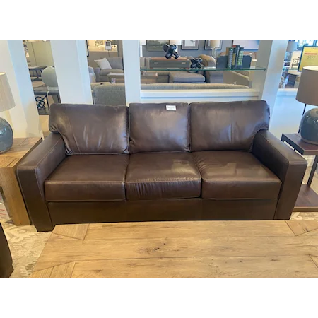 Stationary Leather Sofa