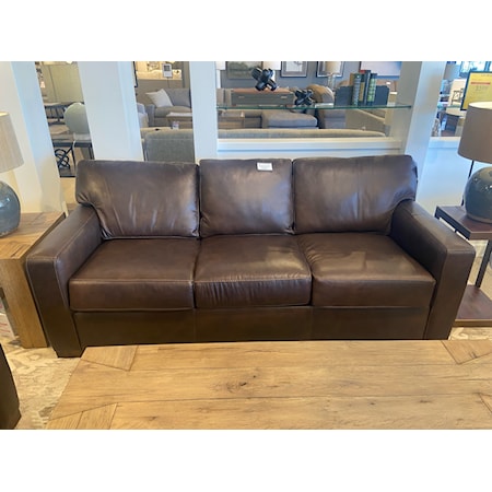 Stationary Leather Sofa