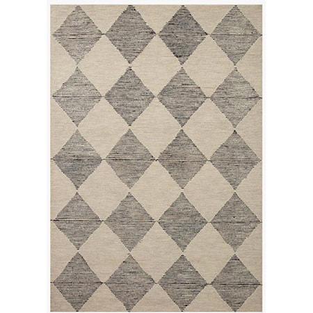 7'9" X 9'9" Beige / Charcoal Rug