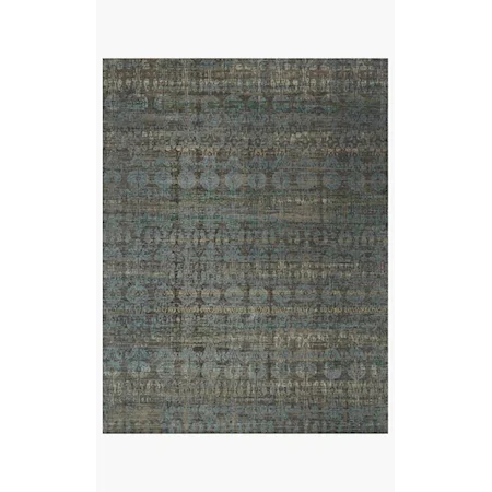 6'7" X 9'4 Steel / Lagoon Rug