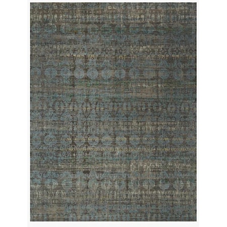 6'7" X 9'4 Steel / Lagoon Rug