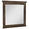 Vaughan Bassett Cool Rustic Landscape Mirror with Beveled Glass