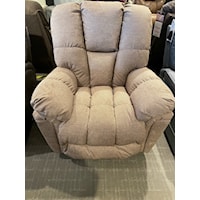 Casual Rocker Recliner with Full-Coverage Chaise Legrest