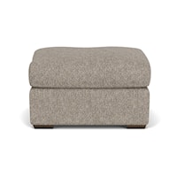 Casual Ottoman with Block Feet