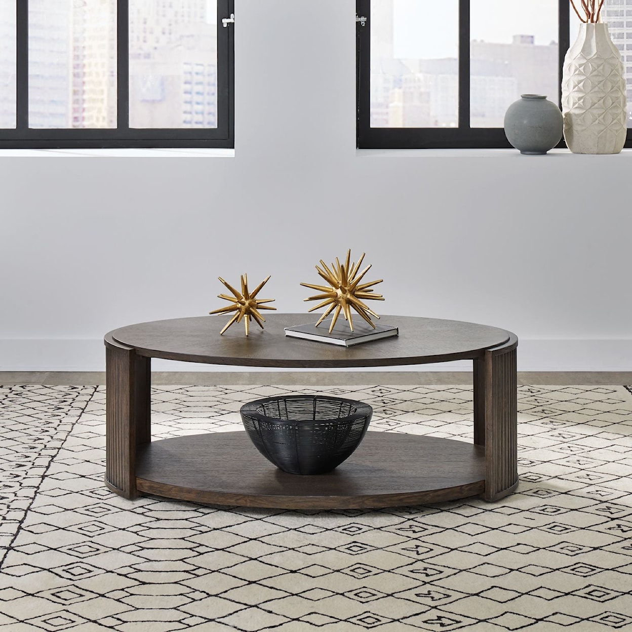 Liberty Furniture City View Oval Cocktail Table