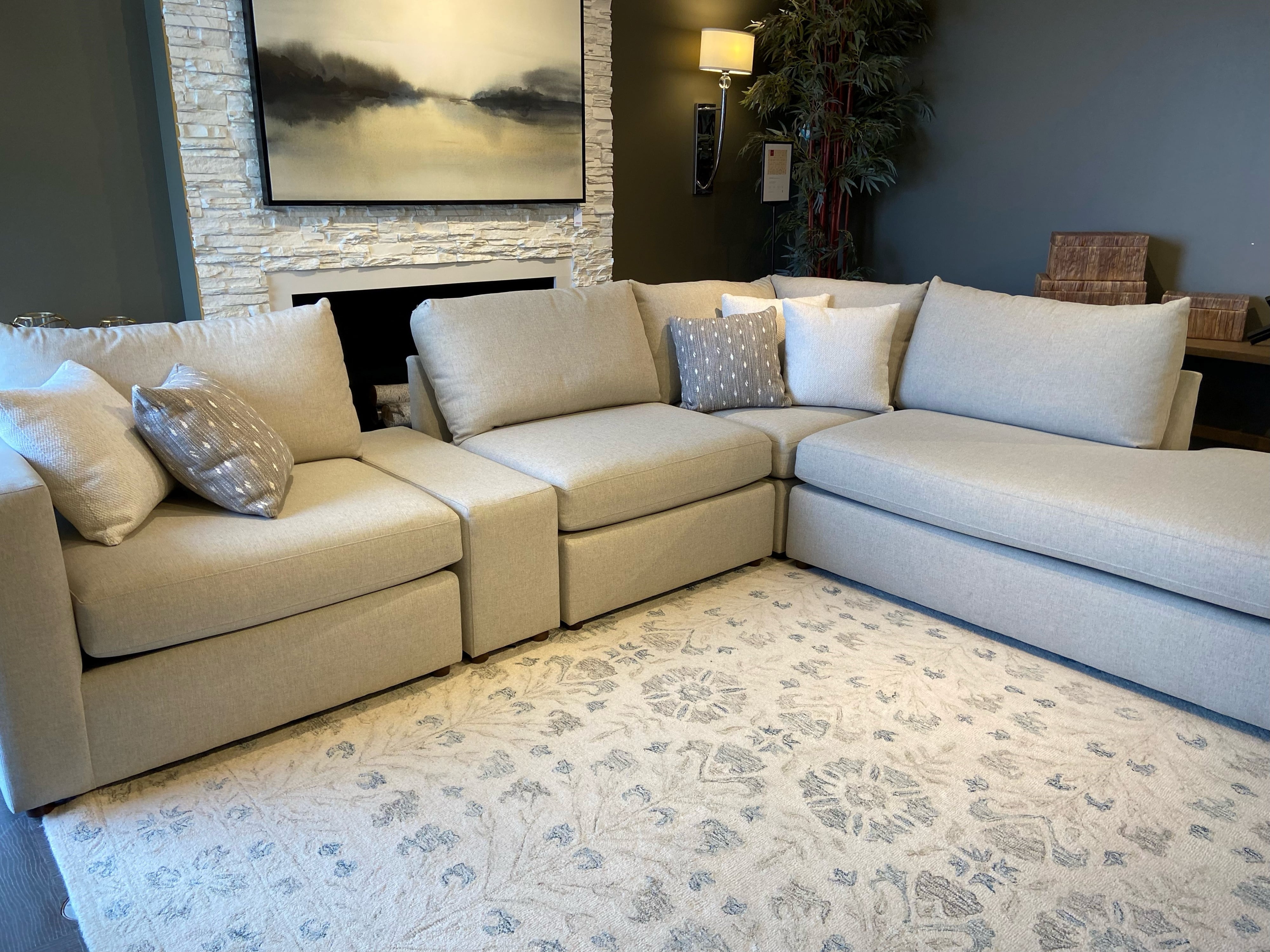 Modular Sectional w/Console &amp; Chaise