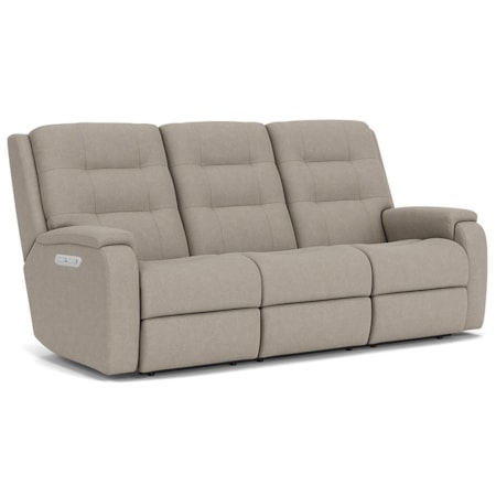 Power Headrest and Lumbar Reclining Sofa