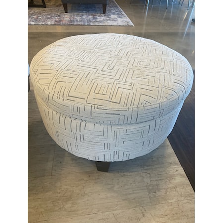 Small Round Storage Ottoman