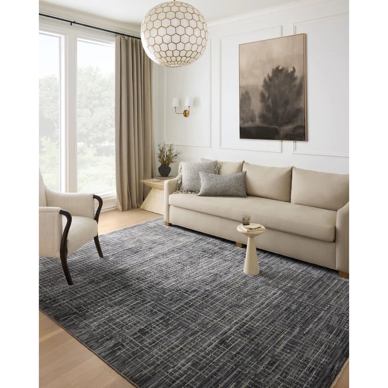 Loloi Rugs Soho 7'10" x 10' Onyx / Silver Rug