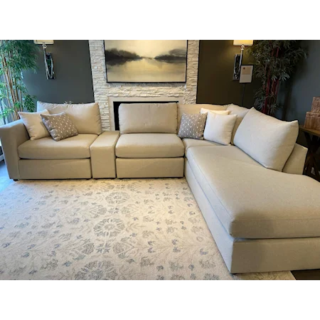Modular Sectional w/Console & Chaise