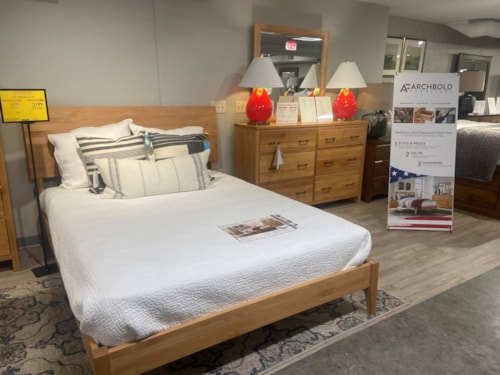 Queen Bed with Dresser & Mirror