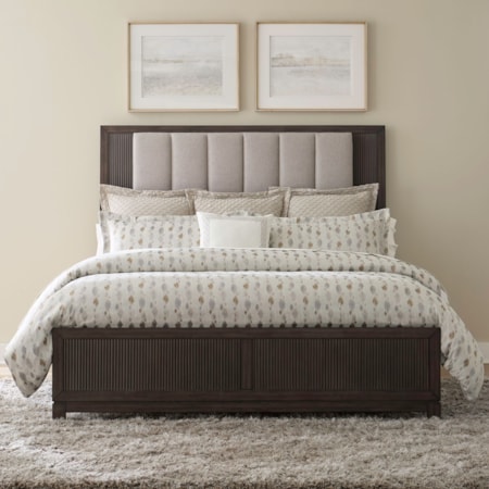 Queen Upholstered Panel Bed