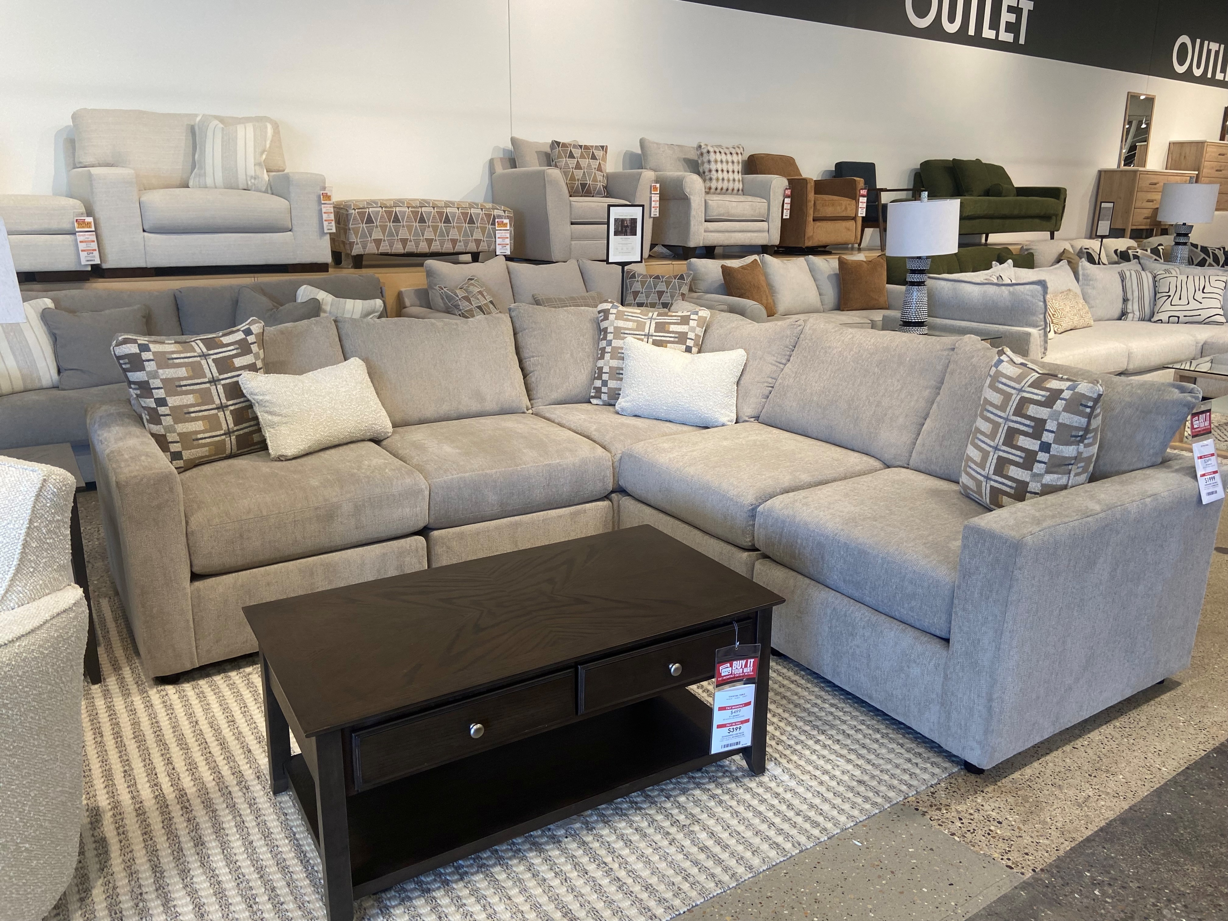 5-pc Stationary Sectional